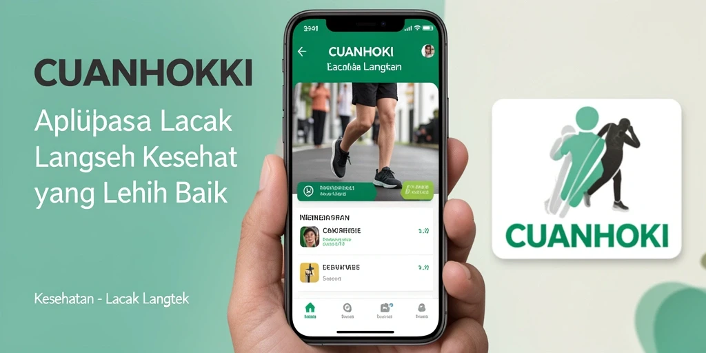 Tampilan antarmuka aplikasi Lacak Langkah CUANHOKI yang menarik.
