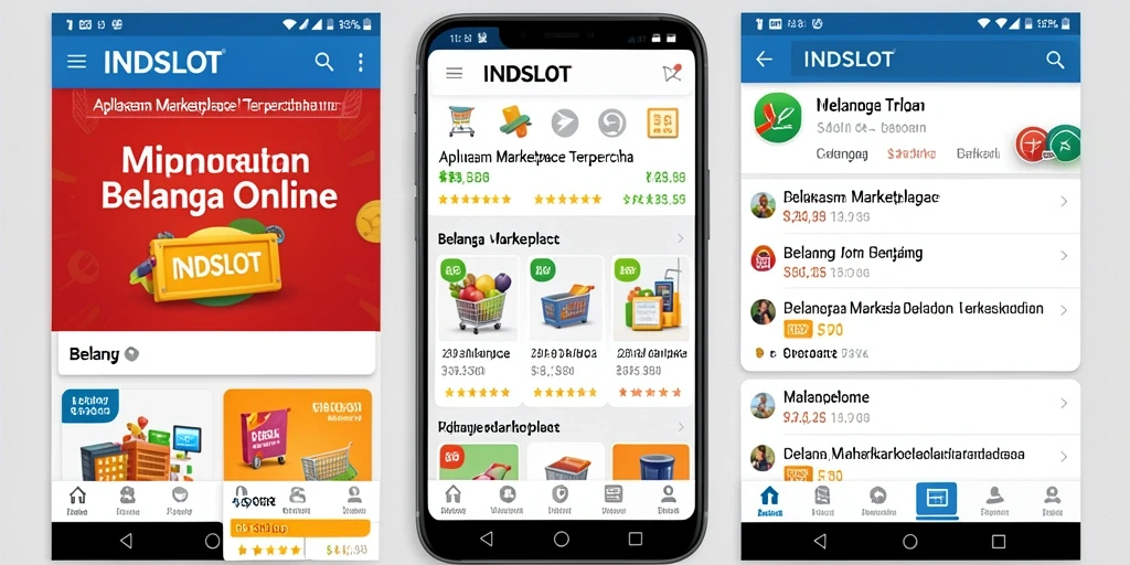 Antarmuka pengguna <strong>INDSLOT</strong> yang menarik dan fungsional untuk belanja online.