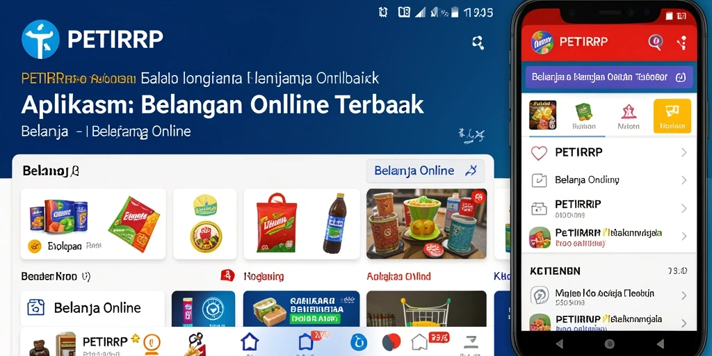 Antarmuka aplikasi PETIRRP yang user-friendly untuk Belanja Online.
